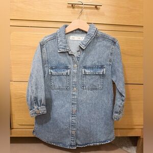 Zara Denim Shift Dress